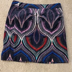Etcetera Vibrant Patterned Mini Skirt